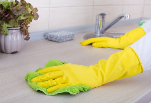 Clean and refreshed curtains with sunlight in a room